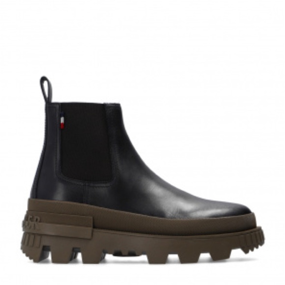 Moncler Lir Leather Chelsea Boots - Picture 6 of 6